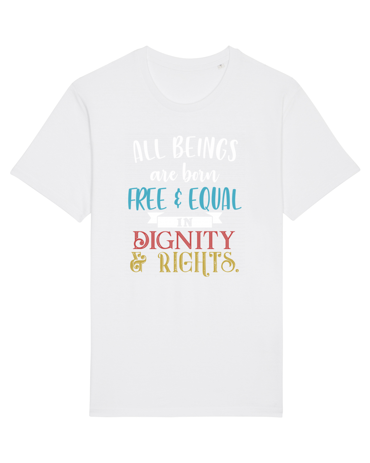 Tricou mânecă scurtă Unisex Rocker White