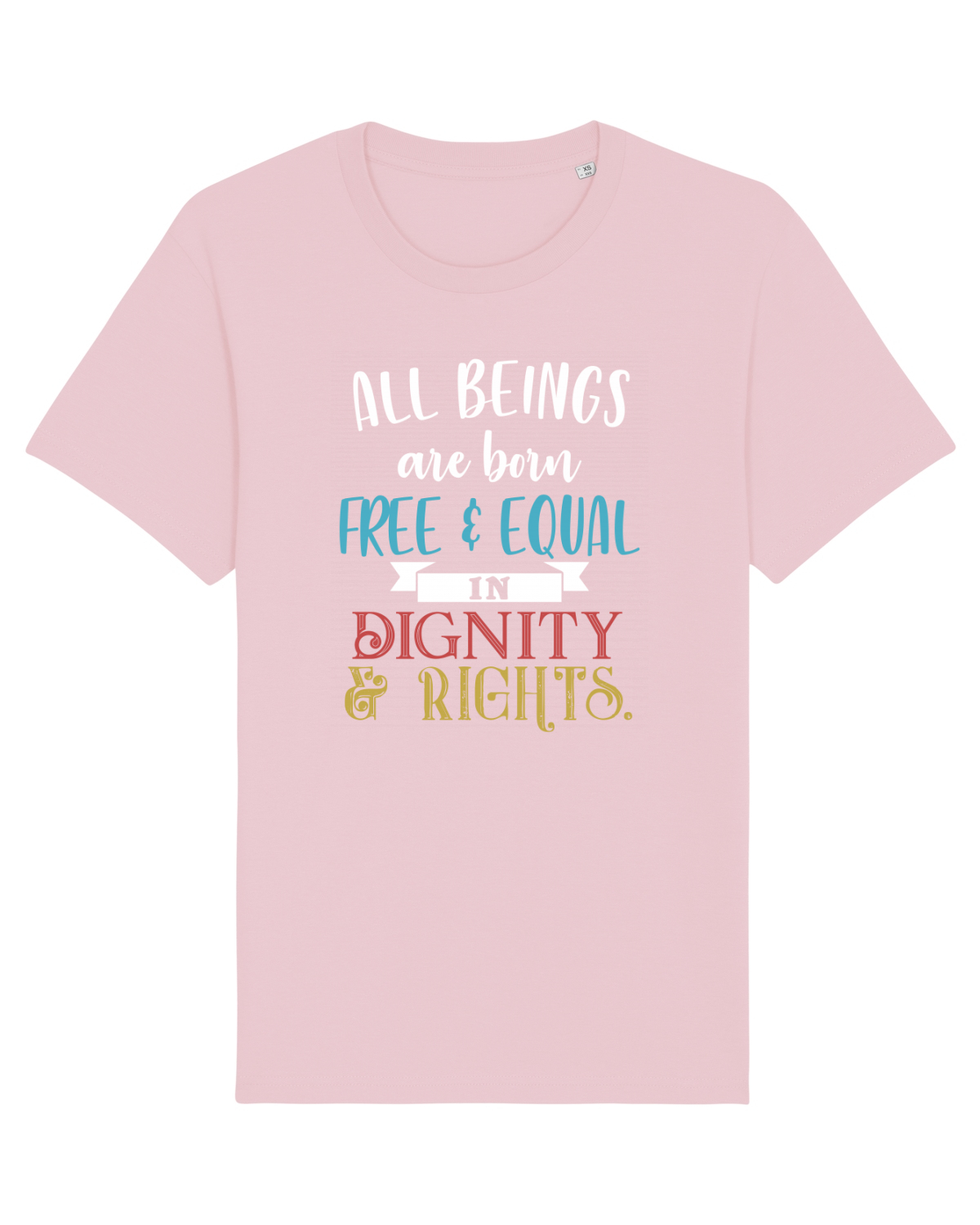 Tricou mânecă scurtă Unisex Rocker Cotton Pink