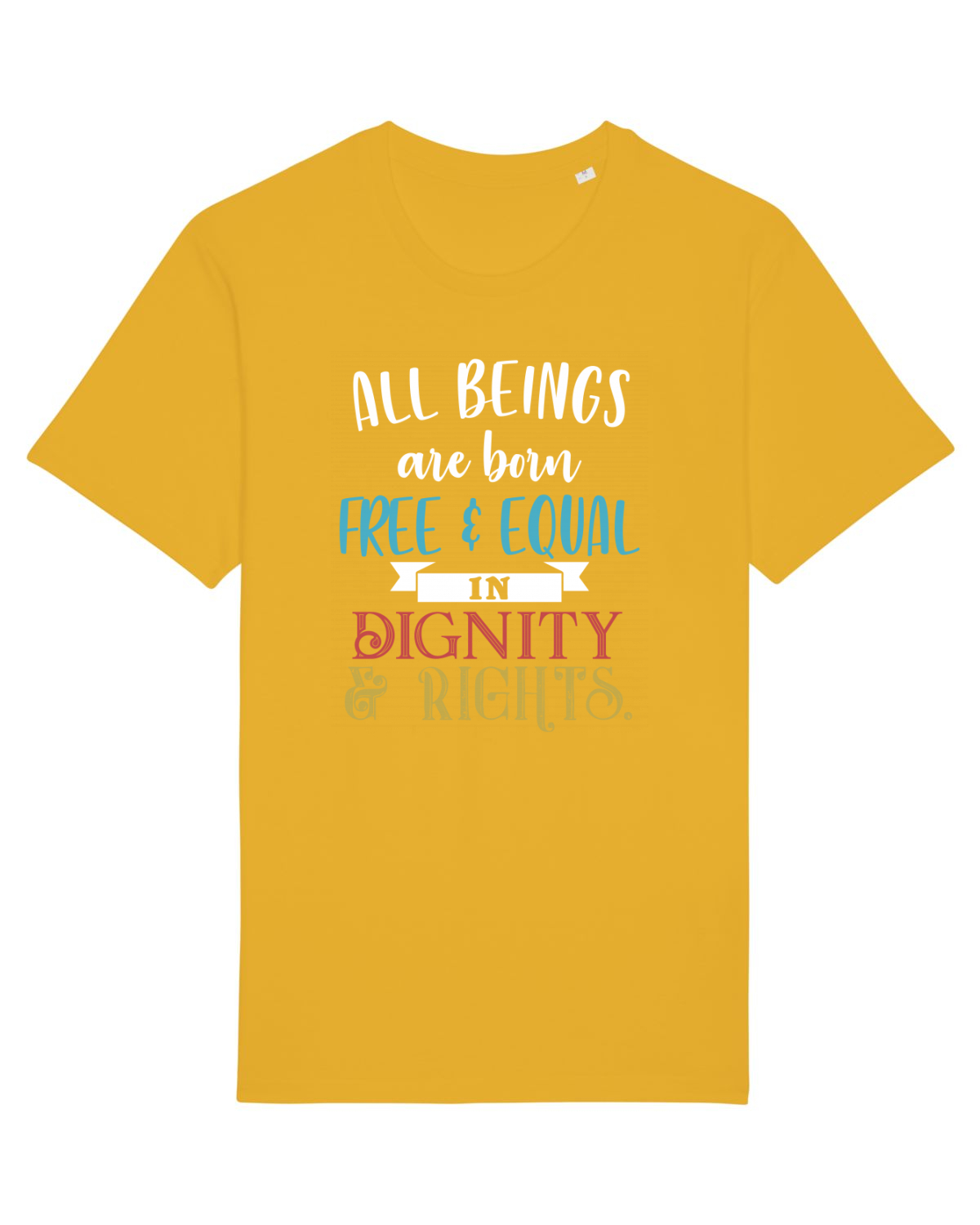 Tricou mânecă scurtă Unisex Rocker Spectra Yellow