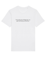 forcing shit get... Tricou mânecă scurtă Unisex Rocker