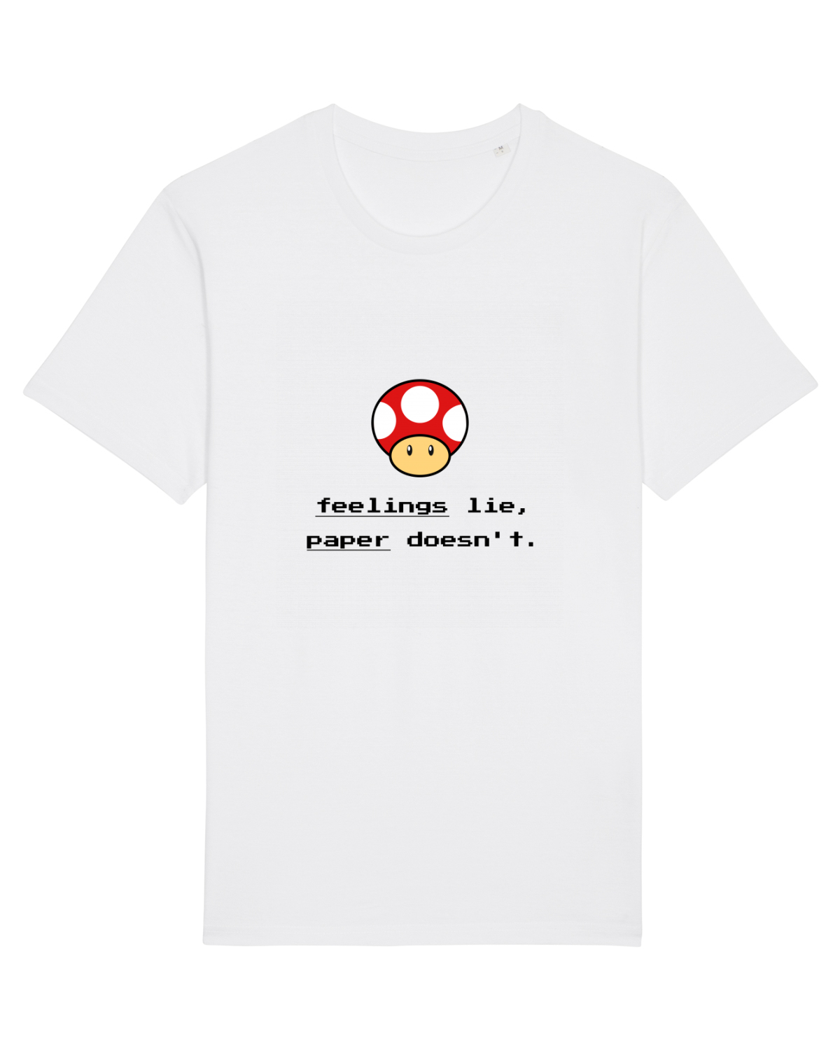 Tricou mânecă scurtă Unisex Rocker White