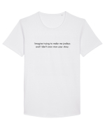 imagine trying to make me... Tricou mânecă scurtă guler larg Bărbat Skater