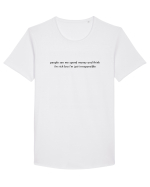 people see me spend... Tricou mânecă scurtă guler larg Bărbat Skater