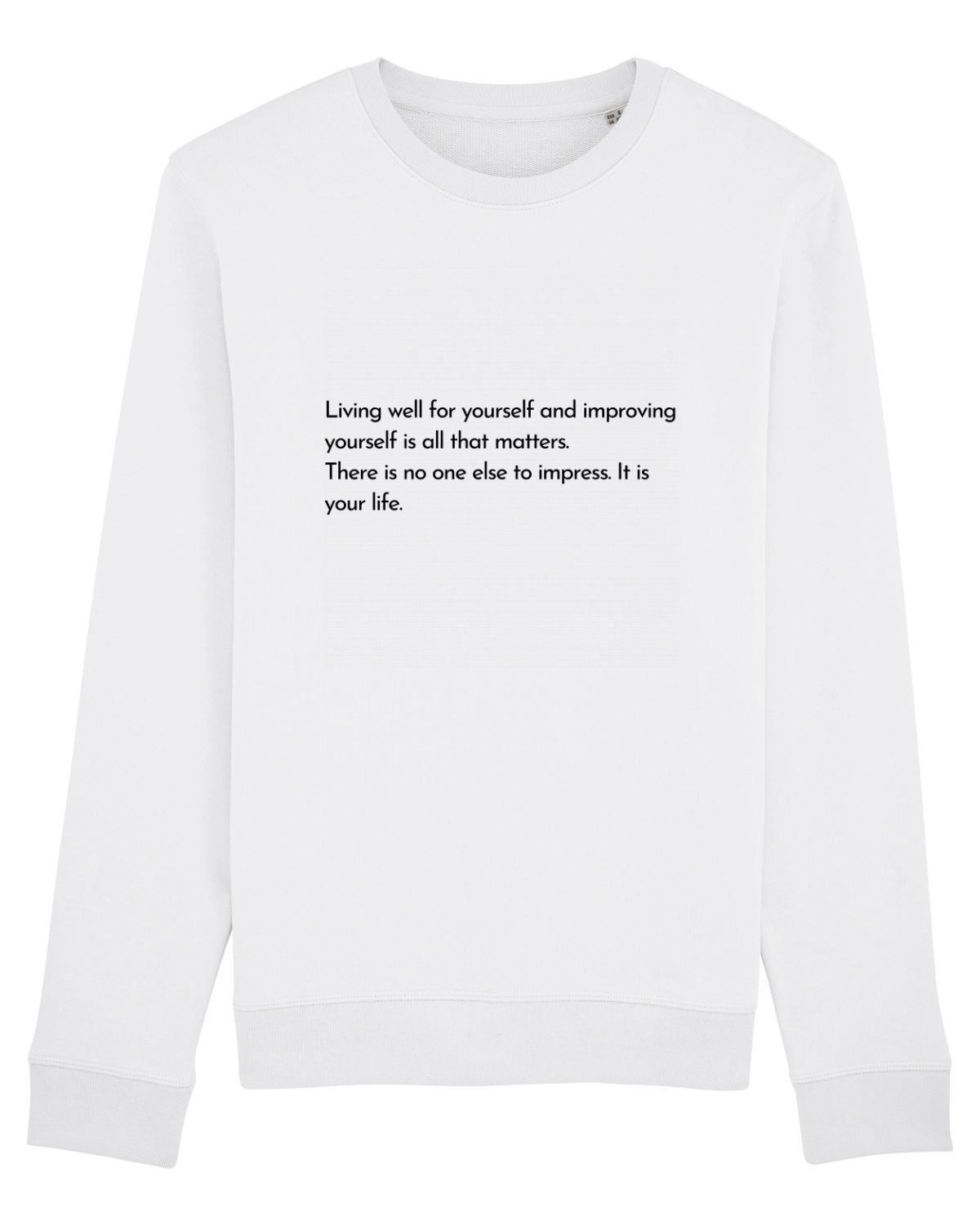 Bluză mânecă lungă Unisex Rise White