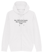 they fell for her beauty... Hanorac cu fermoar Unisex Connector