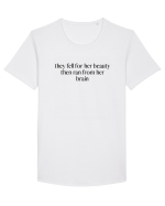 they fell for her beauty... Tricou mânecă scurtă guler larg Bărbat Skater
