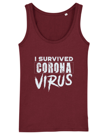 Survived corona virus Burgundy