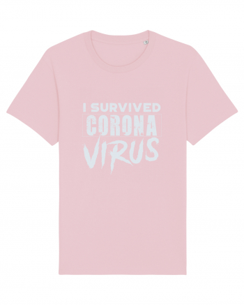 Survived corona virus Cotton Pink