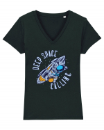 Deep Space Calling Tricou mânecă scurtă guler V Damă Evoker