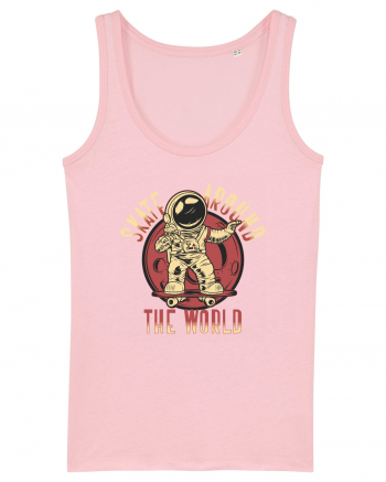 Skate Around The World Cotton Pink