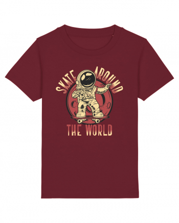 Skate Around The World Burgundy