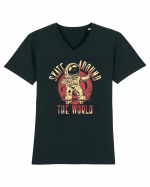 Skate Around The World Tricou mânecă scurtă guler V Bărbat Presenter