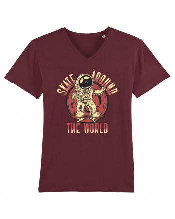 Skate Around The World Burgundy