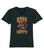 Bake Someone Happy Tricou mânecă scurtă guler V Bărbat Presenter