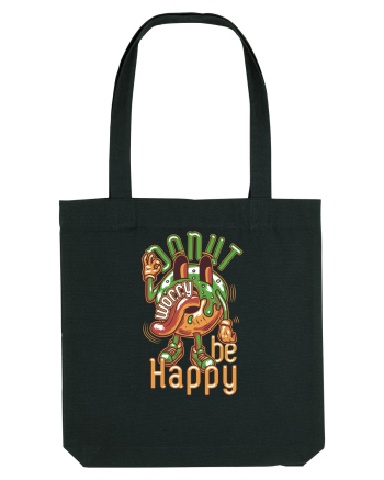 Donut Worry Be Happy Black