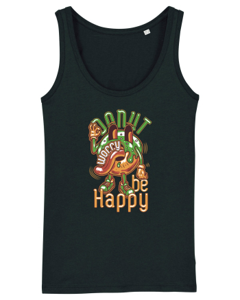 Donut Worry Be Happy Black