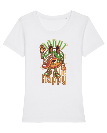 Donut Worry Be Happy White