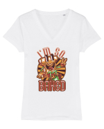 I'm So Baked Tricou mânecă scurtă guler V Damă Evoker