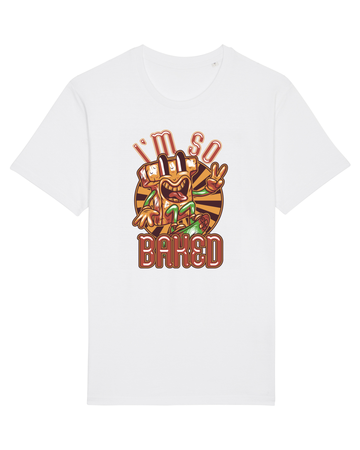 Tricou mânecă scurtă Unisex Rocker White