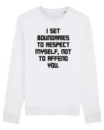 i set boundaries to respect... Bluză mânecă lungă Unisex Rise