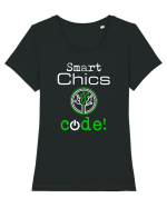 Smart chiks CODE Tricou mânecă scurtă guler larg fitted Damă Expresser