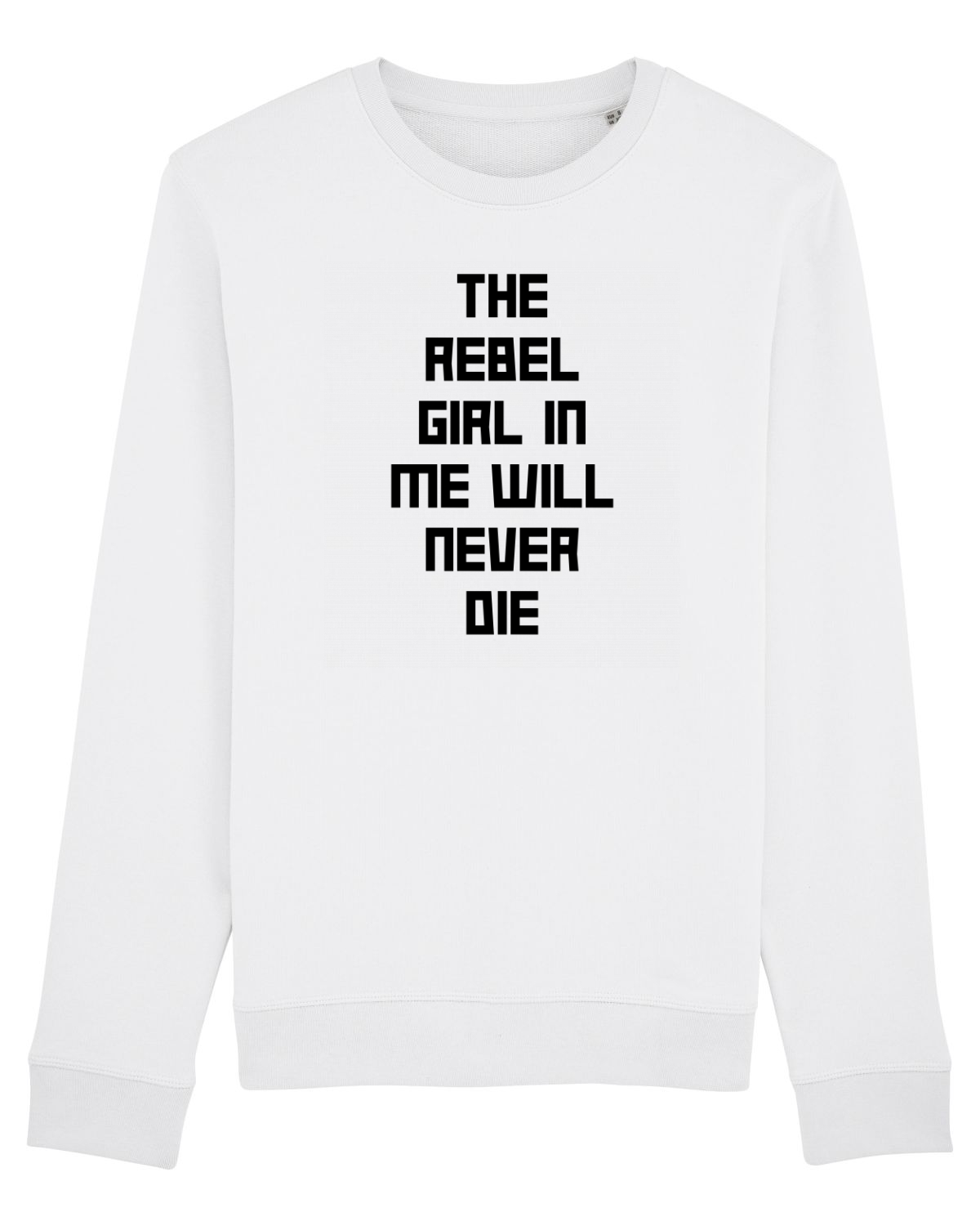 Bluză mânecă lungă Unisex Rise White