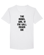 the rebel girl... Tricou mânecă scurtă guler larg Bărbat Skater