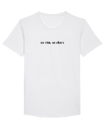 no risk no story Tricou mânecă scurtă guler larg Bărbat Skater