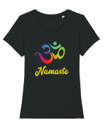 Namaste Tricou mânecă scurtă guler larg fitted Damă Expresser