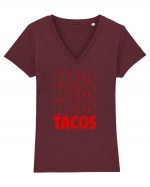 Tacos Tricou mânecă scurtă guler V Damă Evoker