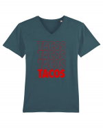 Tacos Tricou mânecă scurtă guler V Bărbat Presenter