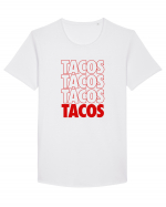 Tacos Tricou mânecă scurtă guler larg Bărbat Skater