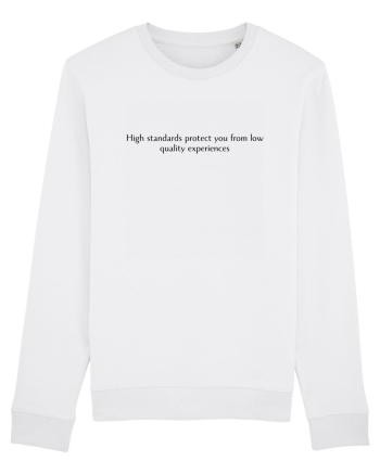 high standards... White