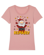 Ho, mă, ho! Tricou mânecă scurtă guler larg fitted Damă Expresser