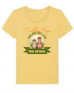 Not like the otters Tricou mânecă scurtă guler larg fitted Damă Expresser