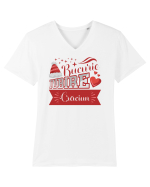 Bucurie / Iubire / Crăciun Tricou mânecă scurtă guler V Bărbat Presenter