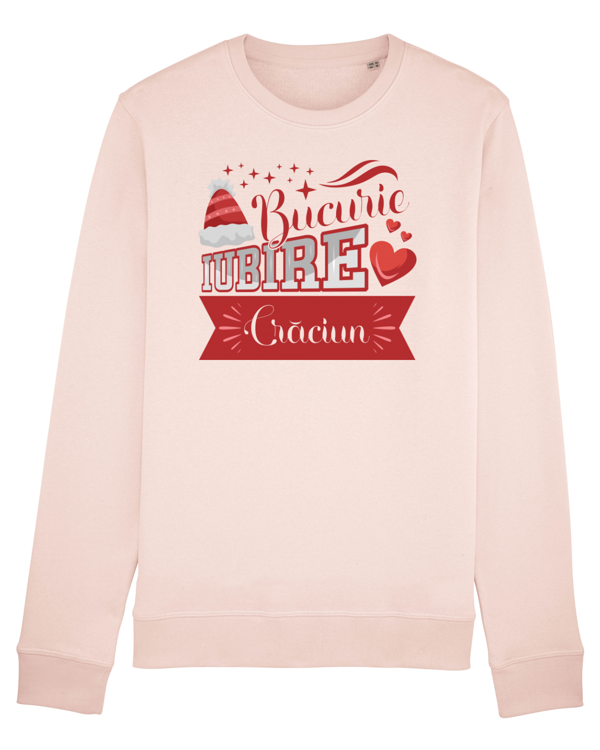 Bluză mânecă lungă Unisex Rise Candy Pink