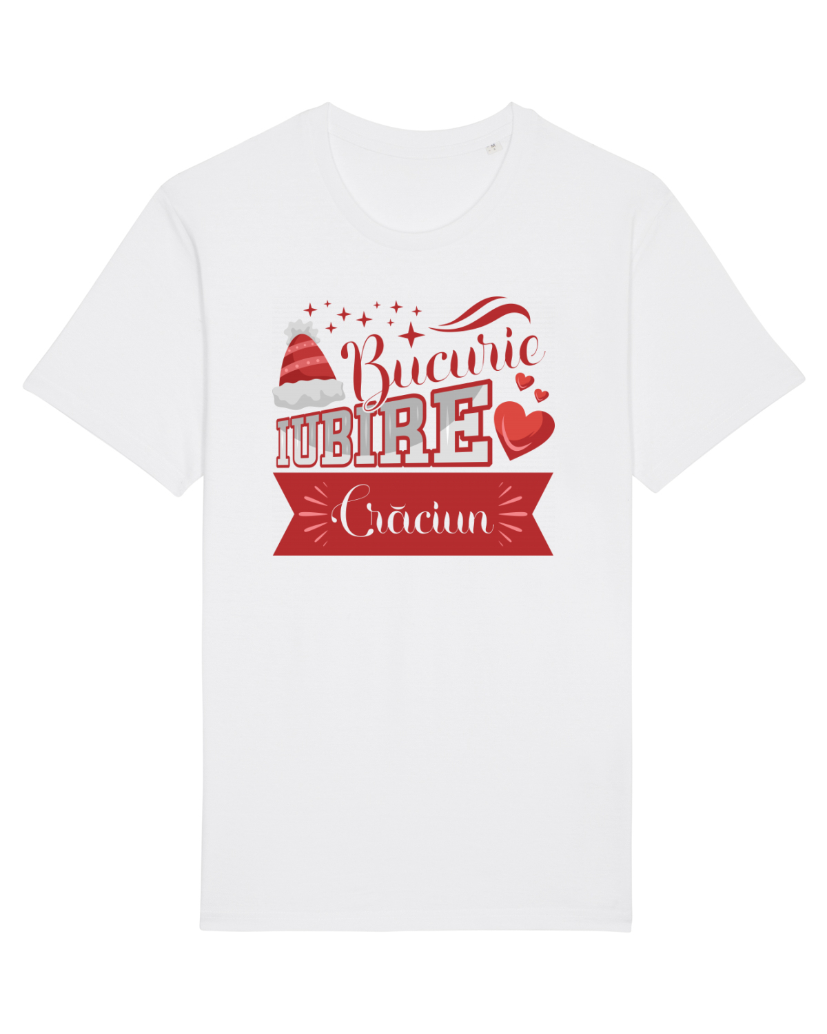 Tricou mânecă scurtă Unisex Rocker White