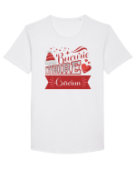 Bucurie / Iubire / Crăciun Tricou mânecă scurtă guler larg Bărbat Skater