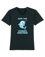 Chubby unicorns Tricou mânecă scurtă guler V Bărbat Presenter