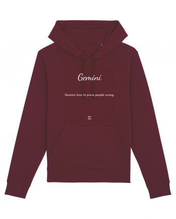 geminis love to prove people wrong Burgundy