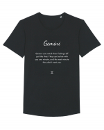 gemini can switch... Tricou mânecă scurtă guler larg Bărbat Skater