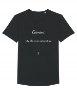 gemini my life is an adventure Tricou mânecă scurtă guler larg Bărbat Skater