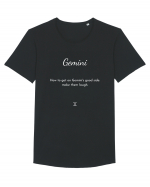 gemini how to get on... Tricou mânecă scurtă guler larg Bărbat Skater