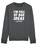 Full of bad ideas Bluză mânecă lungă Unisex Rise