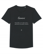 gemini financially... Tricou mânecă scurtă guler larg Bărbat Skater