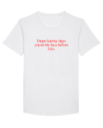 i hope karma... Tricou mânecă scurtă guler larg Bărbat Skater