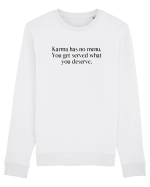 karma has no menu... Bluză mânecă lungă Unisex Rise