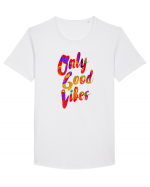 Only good Vibes Tricou mânecă scurtă guler larg Bărbat Skater