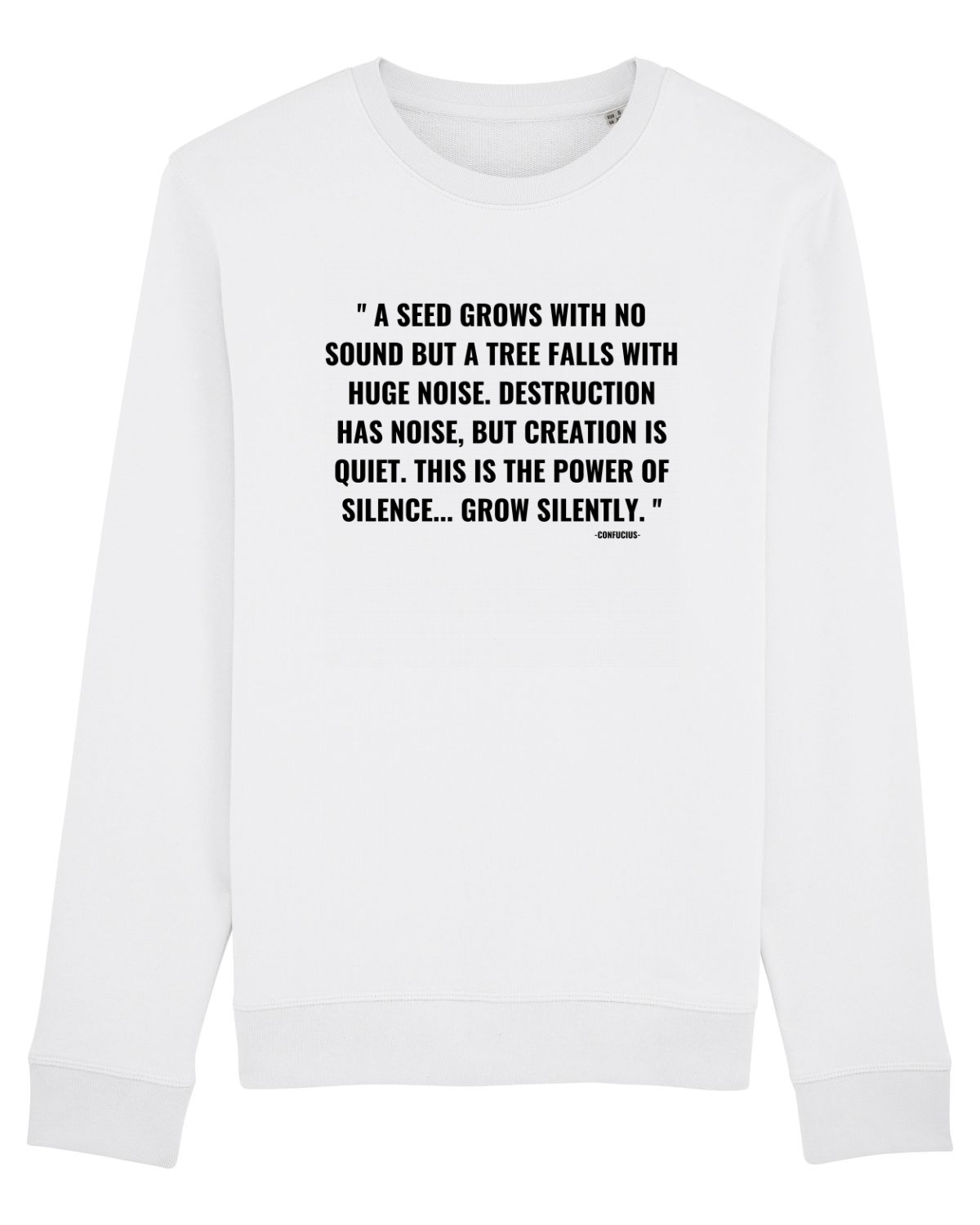 Bluză mânecă lungă Unisex Rise White